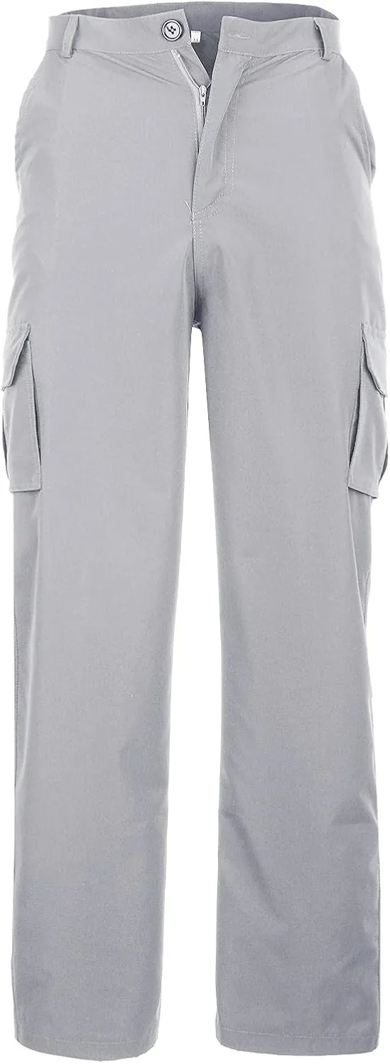 Mens Workout Cargo Sweatpants Heavyweight Athletic Joggers Multi-Pockets Relaxed Fit Cargo Pants Men's Heavyweight