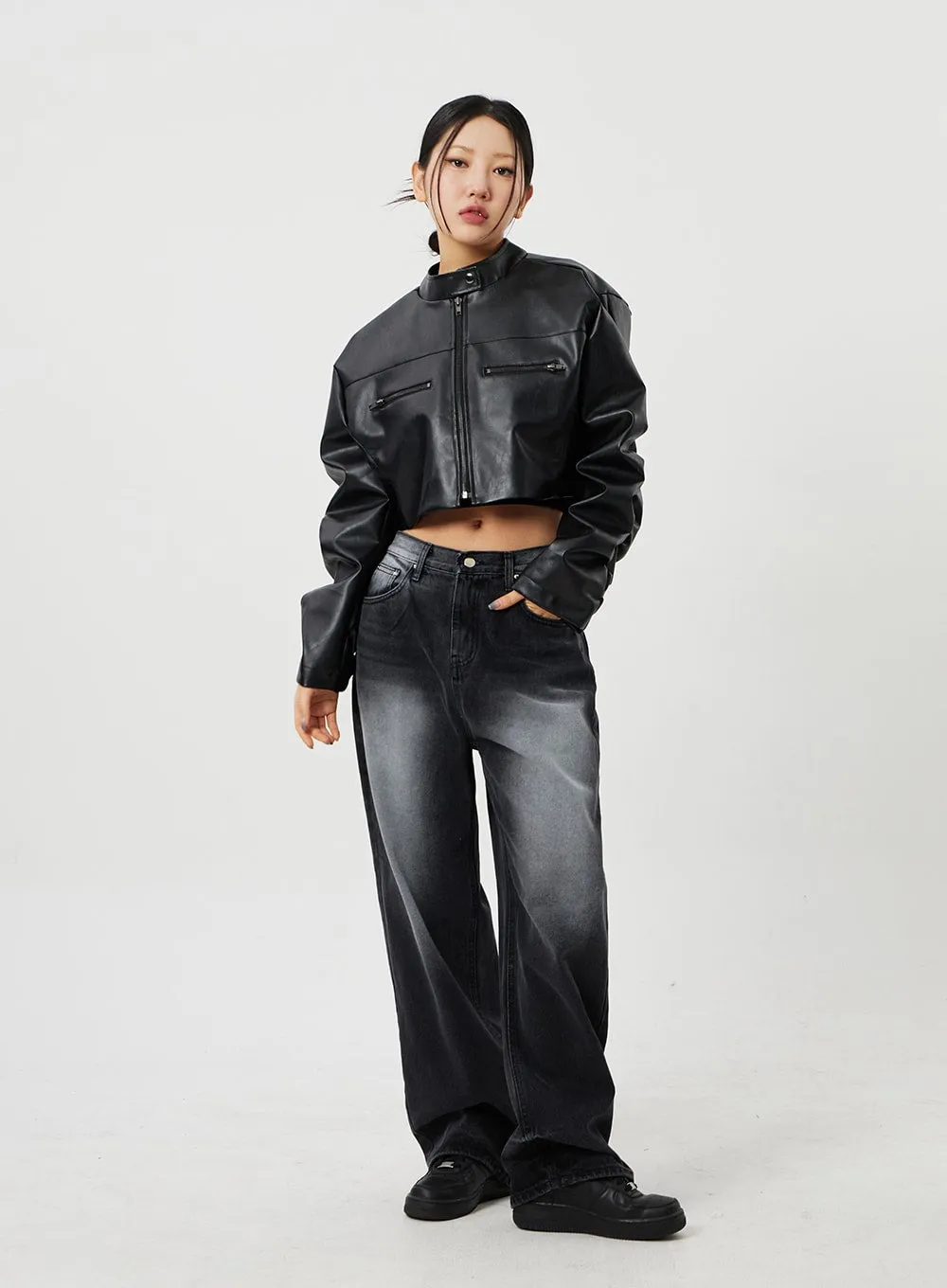Mid-Rise Baggy Jeans CF328