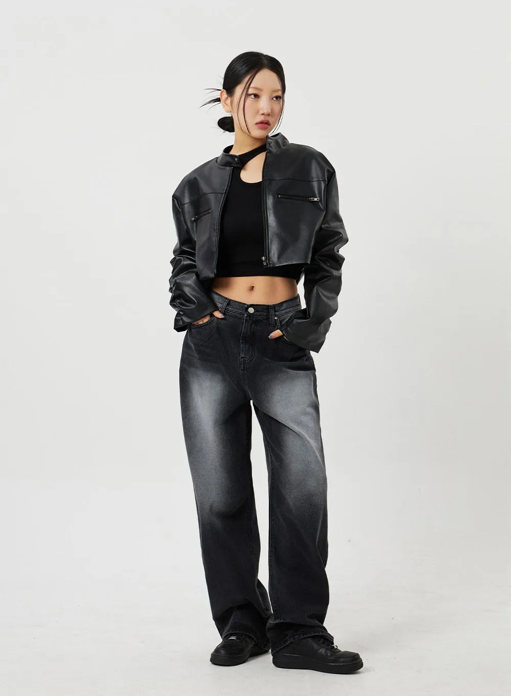 Mid-Rise Baggy Jeans CF328