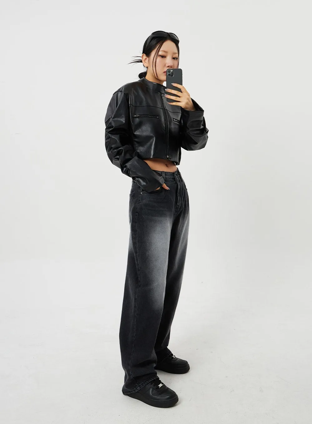 Mid-Rise Baggy Jeans CF328