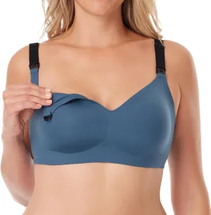 Momcozy Nursing Bras for Breastfeeding, 3.0 Jelly Strip Lift Support Maternity Bra, Seamless Soft Wirefree Pregnancy Bra