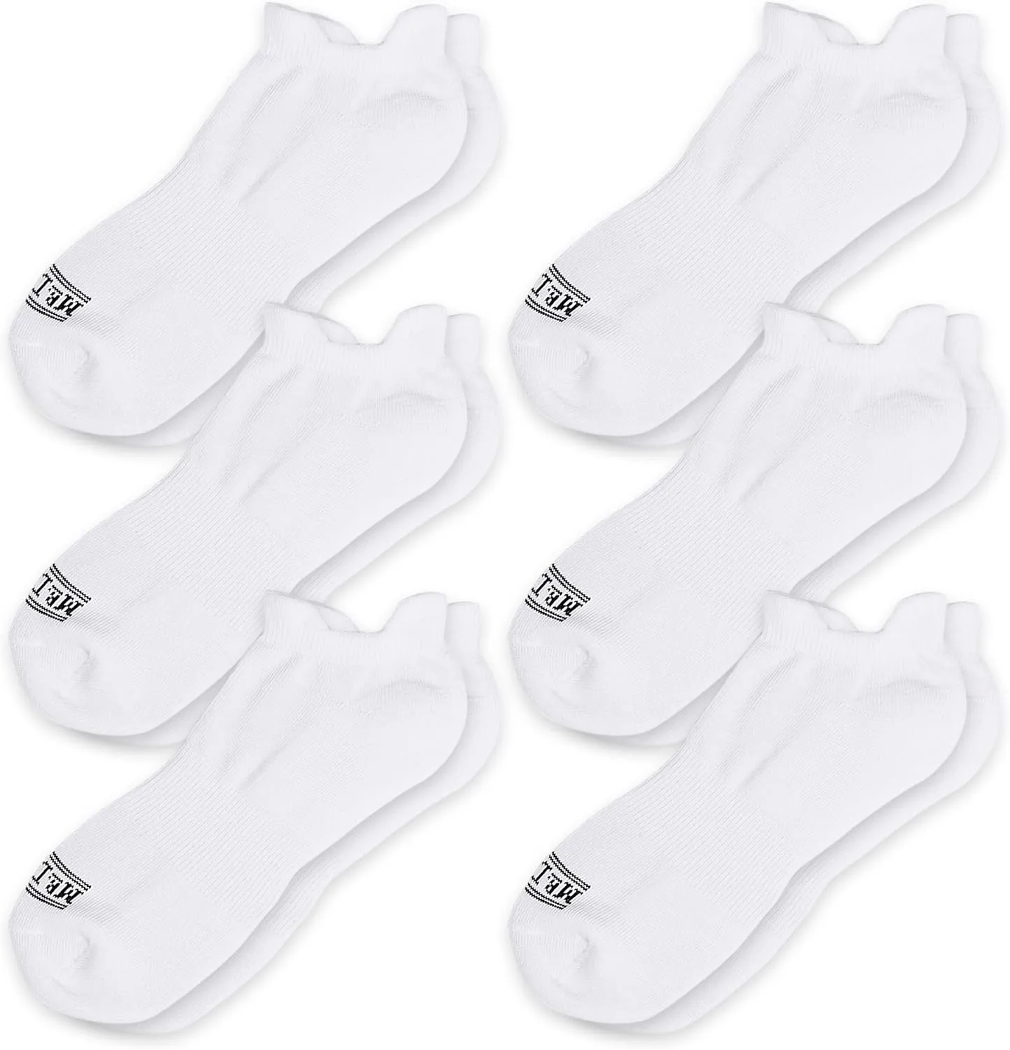 Mr. Davis Moisture Wicking Performance Athletic Sock Comfort Fit 6 Pack