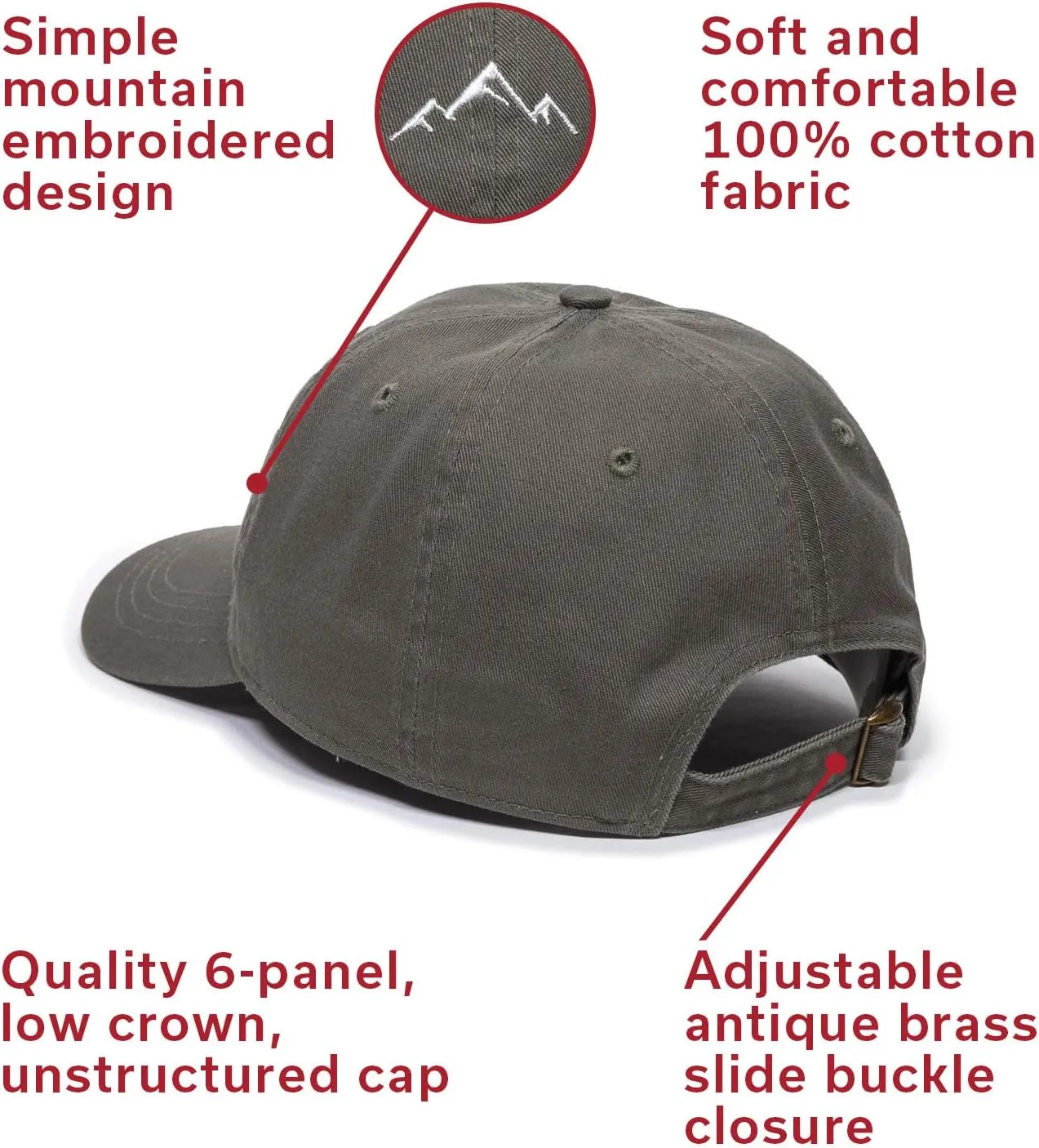 Outdoor Cap Mountain Dad Hat - Unstructured Soft Cotton Cap
