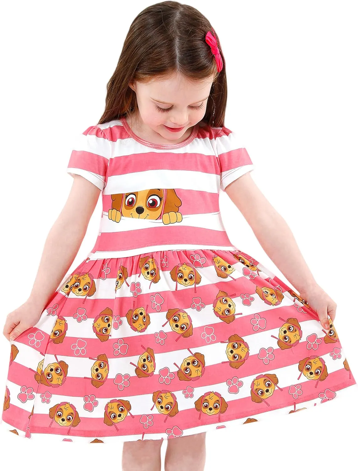 Paw Patrol Dress | Soft Cotton Girls Summer Dress | Skye Dresses