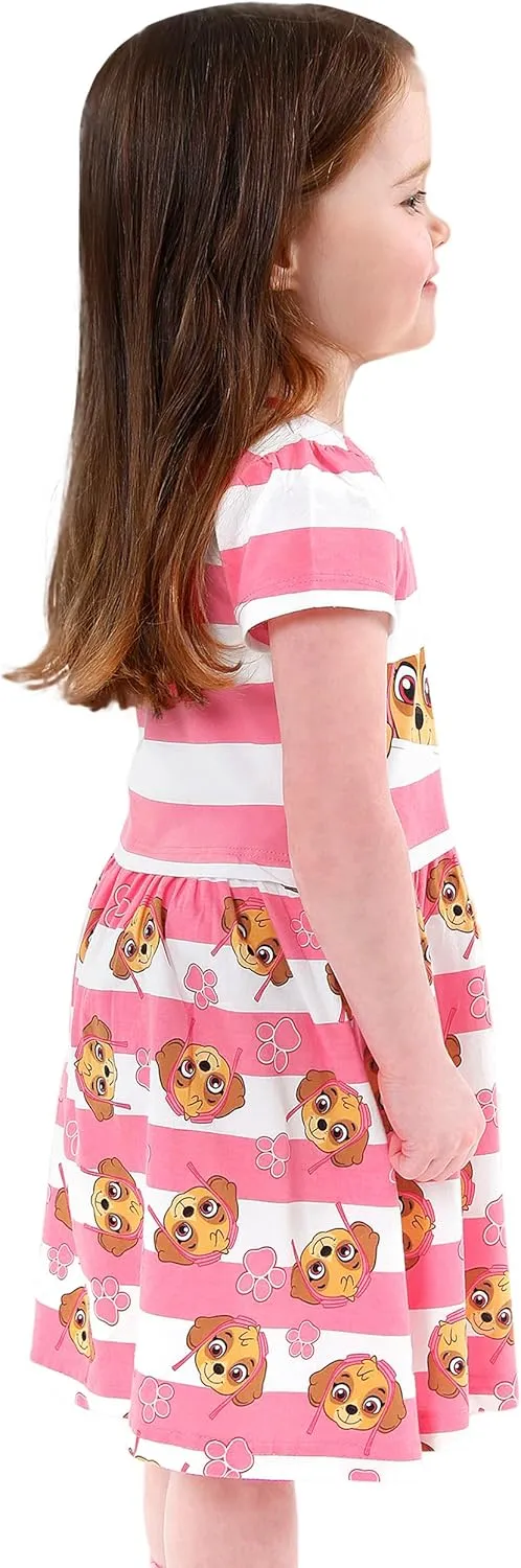 Paw Patrol Dress | Soft Cotton Girls Summer Dress | Skye Dresses