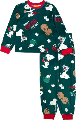 Peanuts Baby Boys' 2-Piece Loose-fit Set, Matching Family Holiday Pajamas, Soft & Comfortable