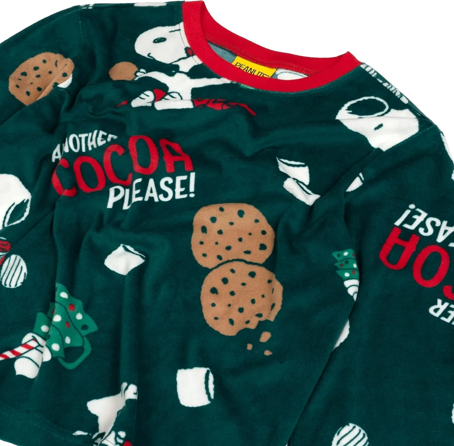Peanuts Baby Boys' 2-Piece Loose-fit Set, Matching Family Holiday Pajamas, Soft & Comfortable