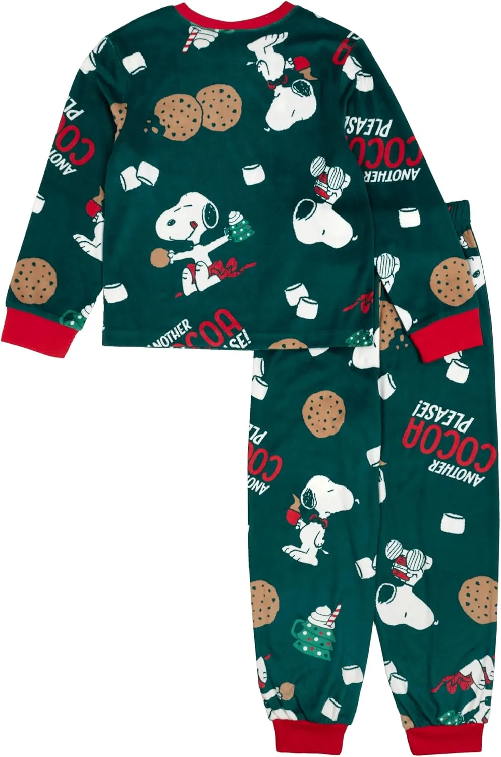 Peanuts Baby Boys' 2-Piece Loose-fit Set, Matching Family Holiday Pajamas, Soft & Comfortable