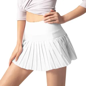 Pleated Mini Skirts for Women Plus Size Trendy Flowy Gym Yoga Shorts Workout Sweat Skort Cute Summer Sports Clothes