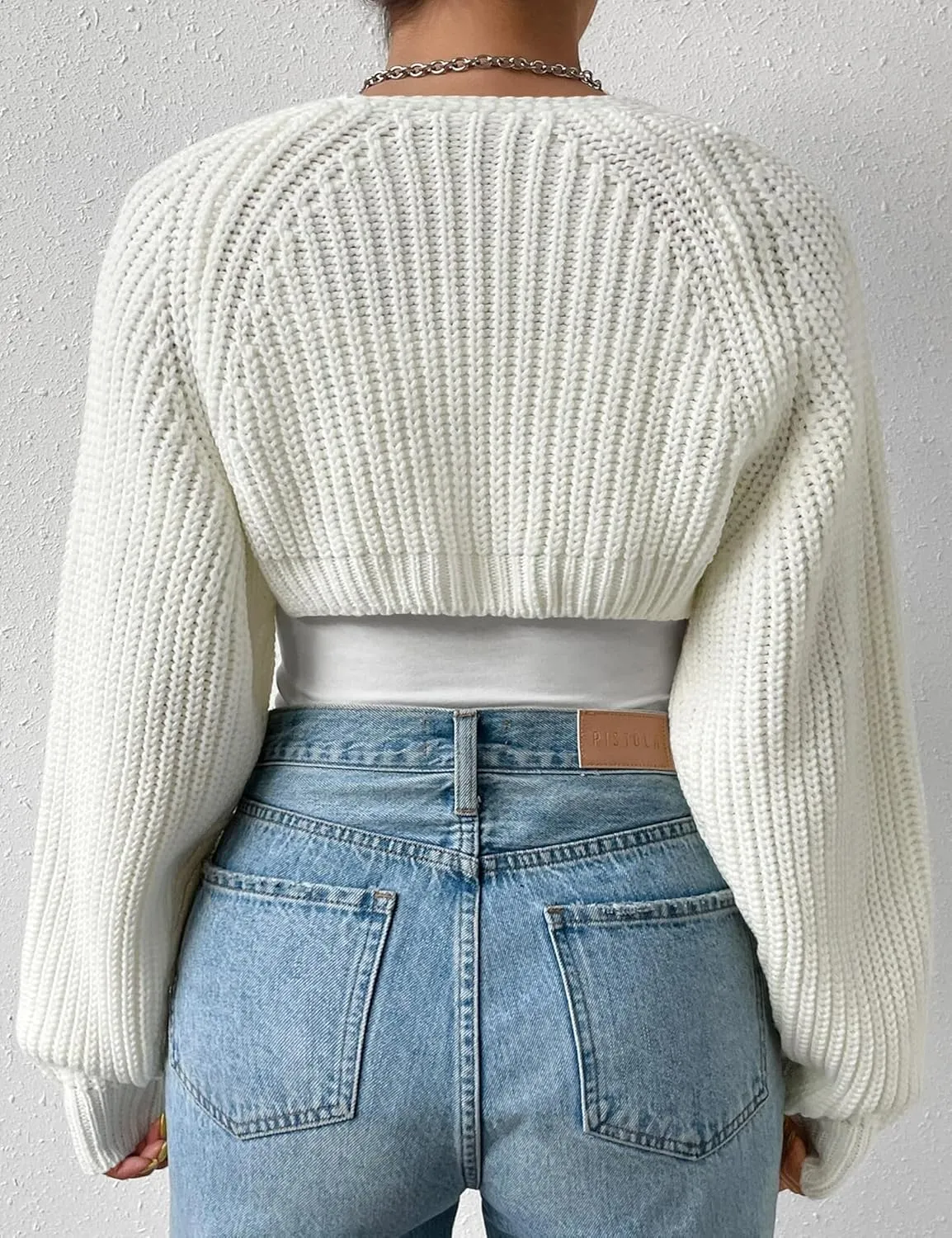 Plus Size Women's Long Sleeve Open Front Crop Cardigan Drop Shoulder Shrug Oversized Ribbed Knit Bolero Sweater