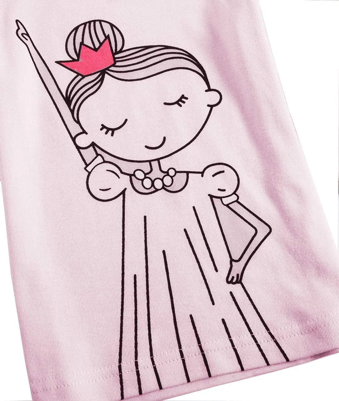 Popshion Baby Girl Pajamas Short Sleeve Toddler Girls Summer Short Sets Cotton Sleepwear Size 2 to 10 Years
