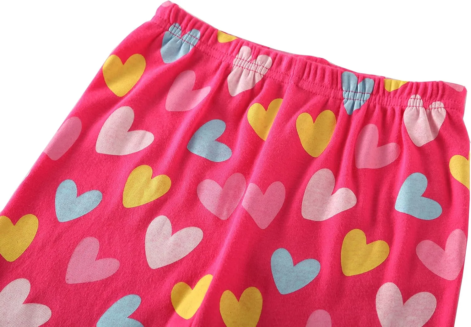 Popshion Baby Girl Pajamas Short Sleeve Toddler Girls Summer Short Sets Cotton Sleepwear Size 2 to 10 Years