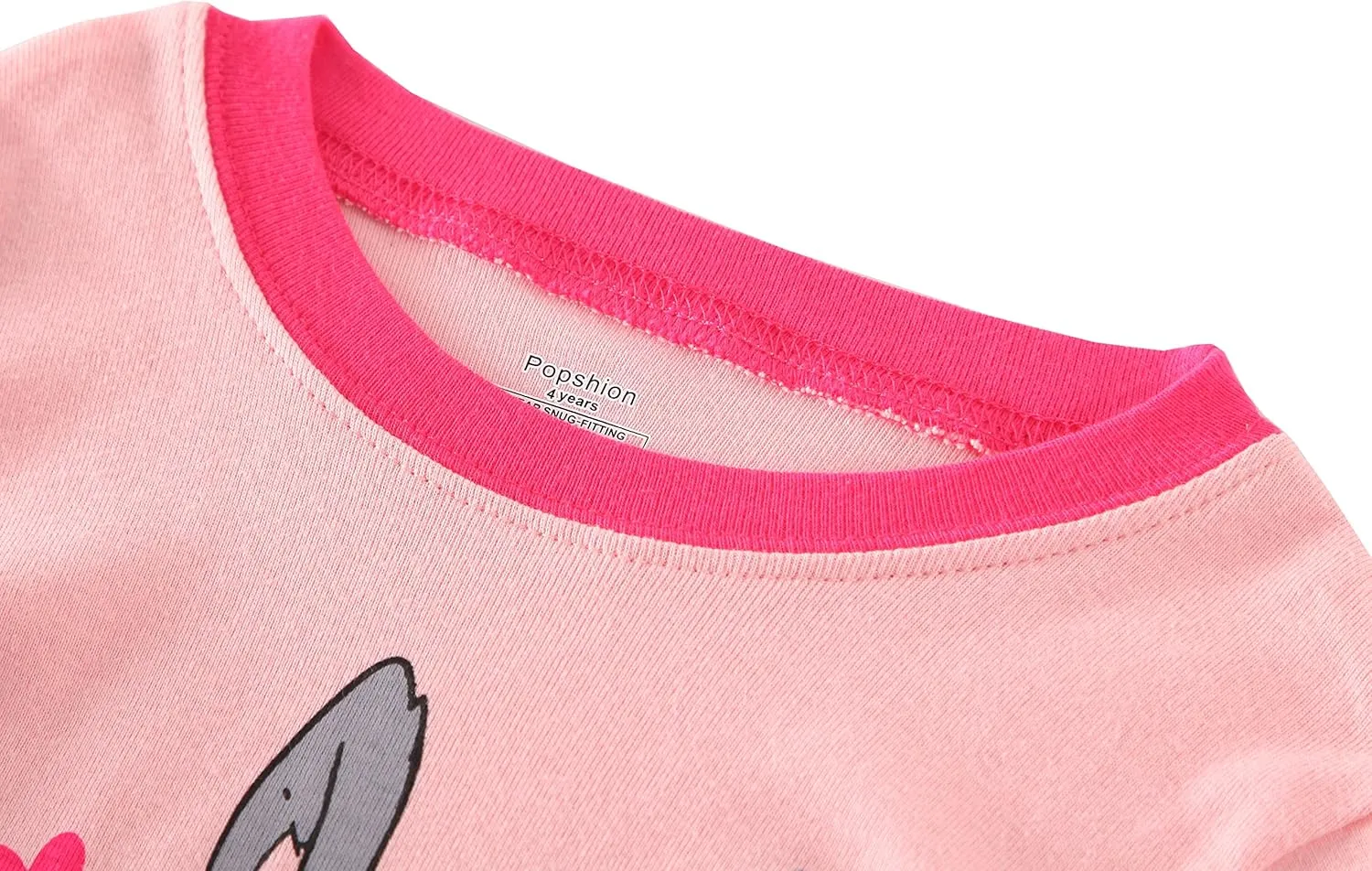 Popshion Baby Girl Pajamas Short Sleeve Toddler Girls Summer Short Sets Cotton Sleepwear Size 2 to 10 Years