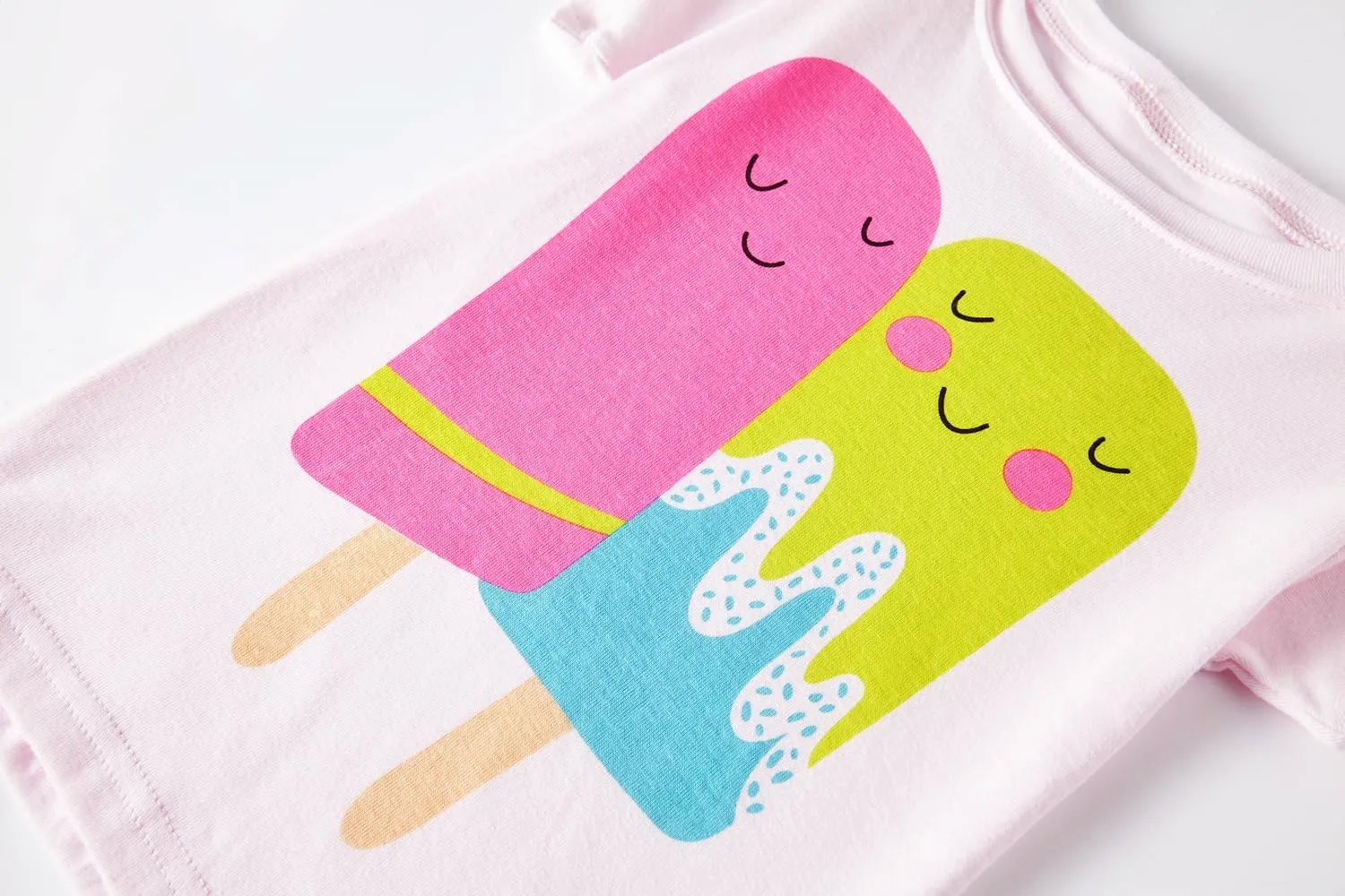 Popshion Girls Pajamas Short Sleeve 100% Cotton Toddlder Clothes Summer Pjs for Girl Sleepwear Kids Short Sets 3-10 Years