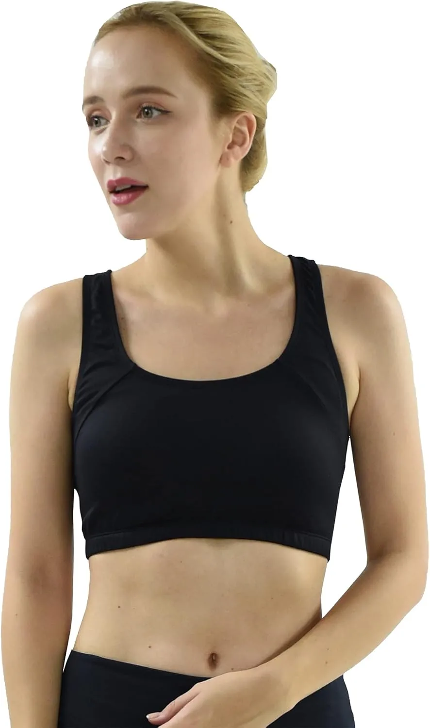 Private Island Women UPF 50  Swim Tank Bra Short Top Sports Bras Swimsuit Rash Guard (RST)