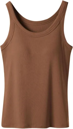 Ribbed Yoga Tank Top for Women with Built in Bra, Women's Padded Sports Bra Undershirt Fitness Workout Running Shirt