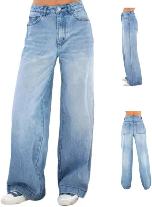 Seraphae Sweatpant Jeans, Women's Fashion High Waist Loose Wide Leg Stretch Comfort Jeans, Sweatpant Jeans Women