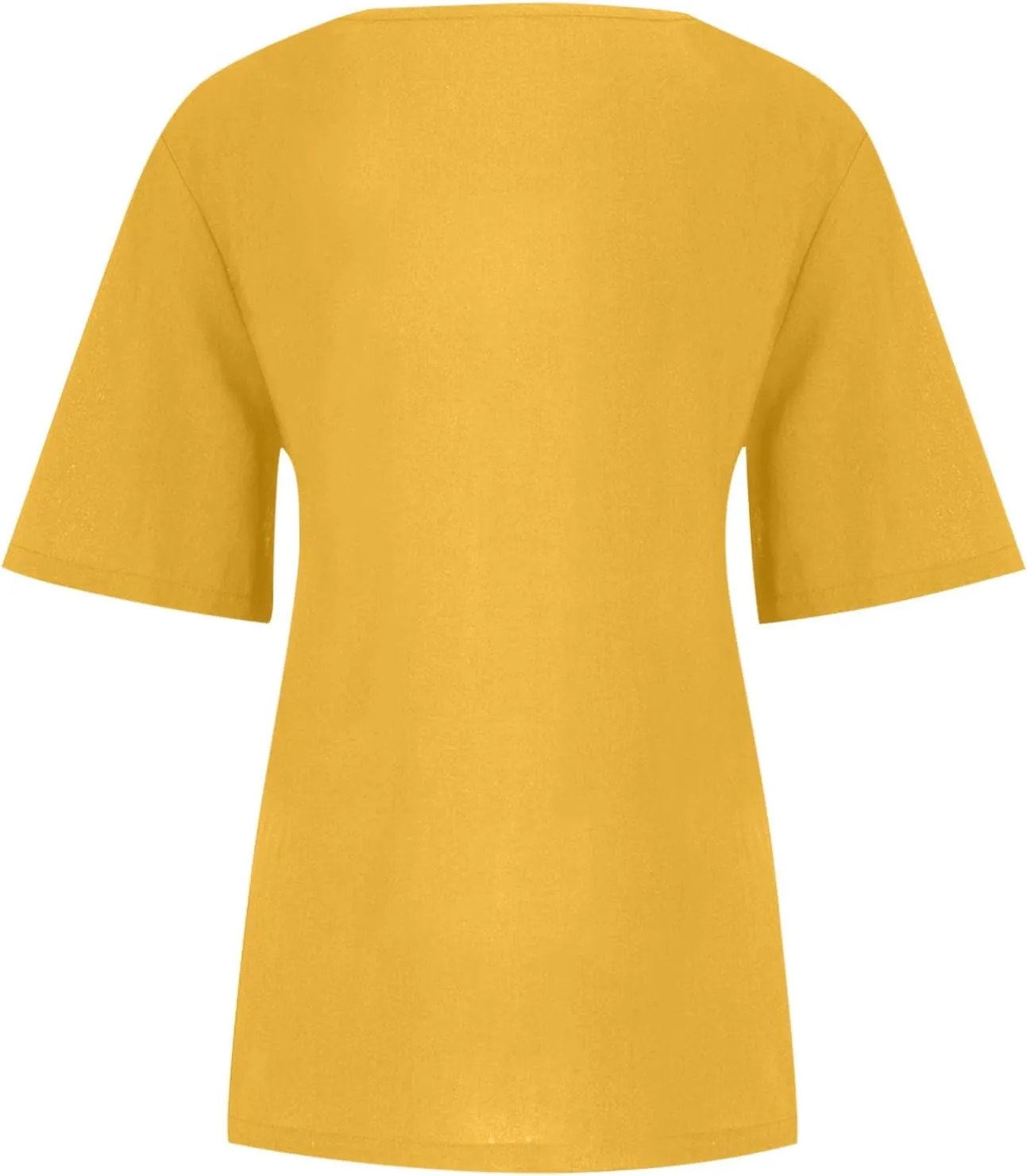 Short Sleeve Cotton Linen Tops for Women Summer 2025 Crewneck Casual Loose Fit Tshirt Lightweight Trendy Blouse