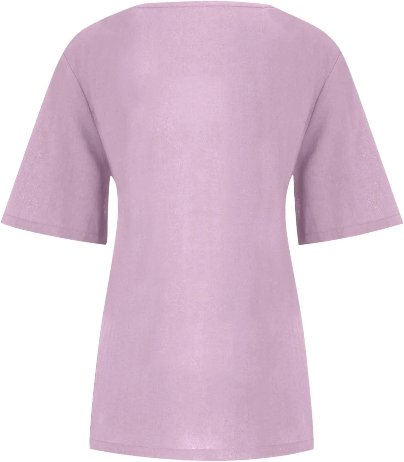 Short Sleeve Cotton Linen Tops for Women Summer 2025 Crewneck Casual Loose Fit Tshirt Lightweight Trendy Blouse