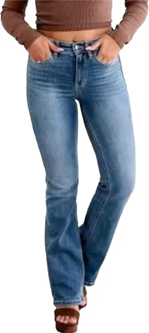 Skinny Jeans for Women Stretchy Womens Flare Jeans Women's Mid Rise Bootcut High Stretch Boot Cut Denim Pants