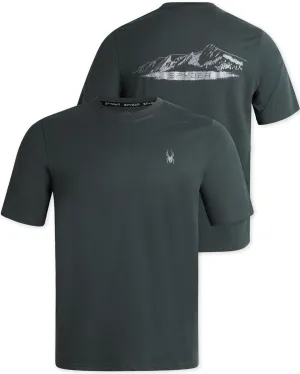 Spyder Mens T-Shirts - Soft Cotton Blend Crew Neck Short Sleeve Graphic Tees for Men - Casual Shirts for Daily Wear (S-XL)