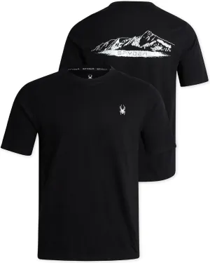 Spyder Mens T-Shirts - Soft Cotton Blend Crew Neck Short Sleeve Graphic Tees for Men - Casual Shirts for Daily Wear (S-XL)