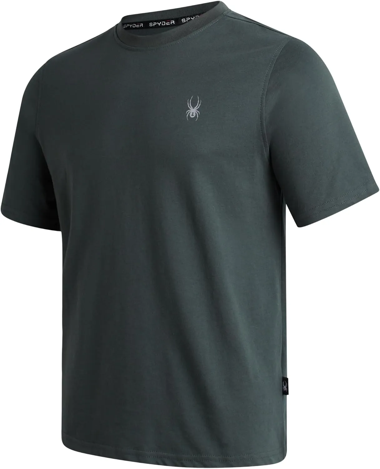 Spyder Mens T-Shirts - Soft Cotton Blend Crew Neck Short Sleeve Graphic Tees for Men - Casual Shirts for Daily Wear (S-XL)
