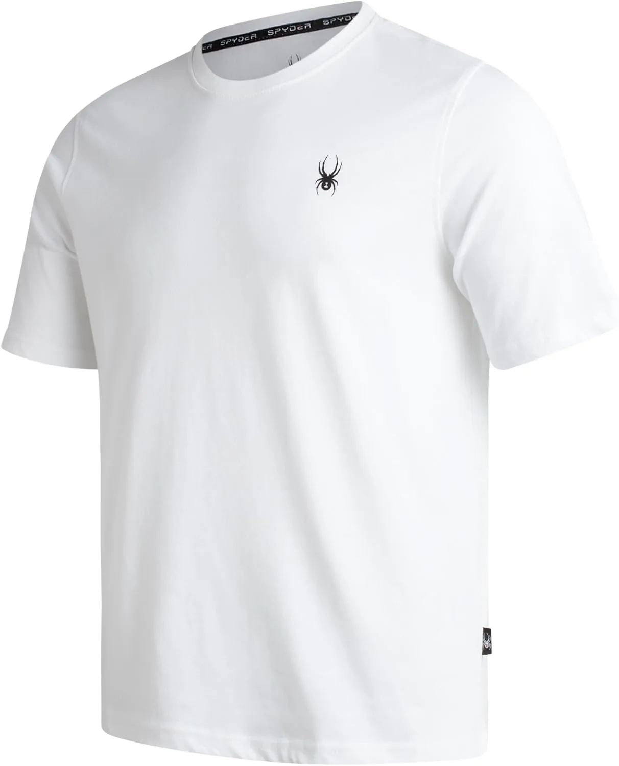 Spyder Mens T-Shirts - Soft Cotton Blend Jersey Crewneck Short Sleeve Shirts for Men, Casual Shirts for Workout & Daily Wear