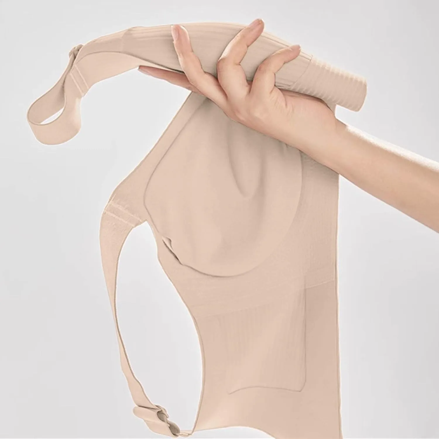 Super Gather Bra Wireless Full Coverage Bralettes Comfy Bras for Women Vianys Push up Bra V Neck Wireless Bra