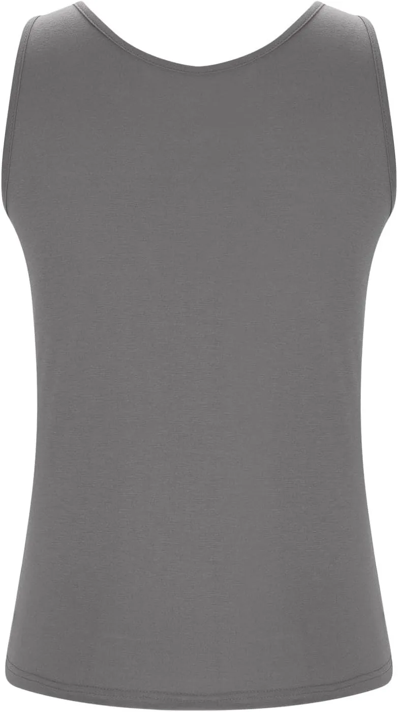 Tank Tops for Women Plus Size Ladies Sleeveless Wider Strap Camisole Tops Built in Padded Casual Workout Basic Tanks