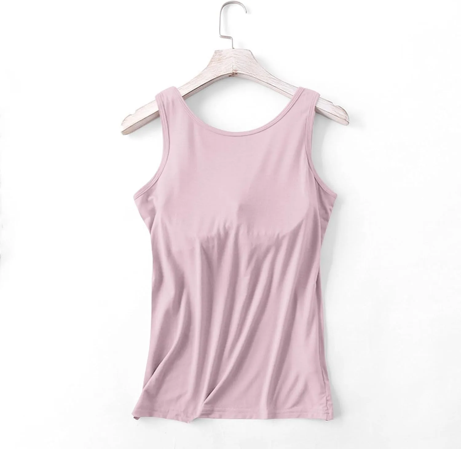 Tank Tops for Women with Built in Bras Loose Yoga Workout Top Basic Sleeveless Stretchy Gym Shirts Summer Undershirts