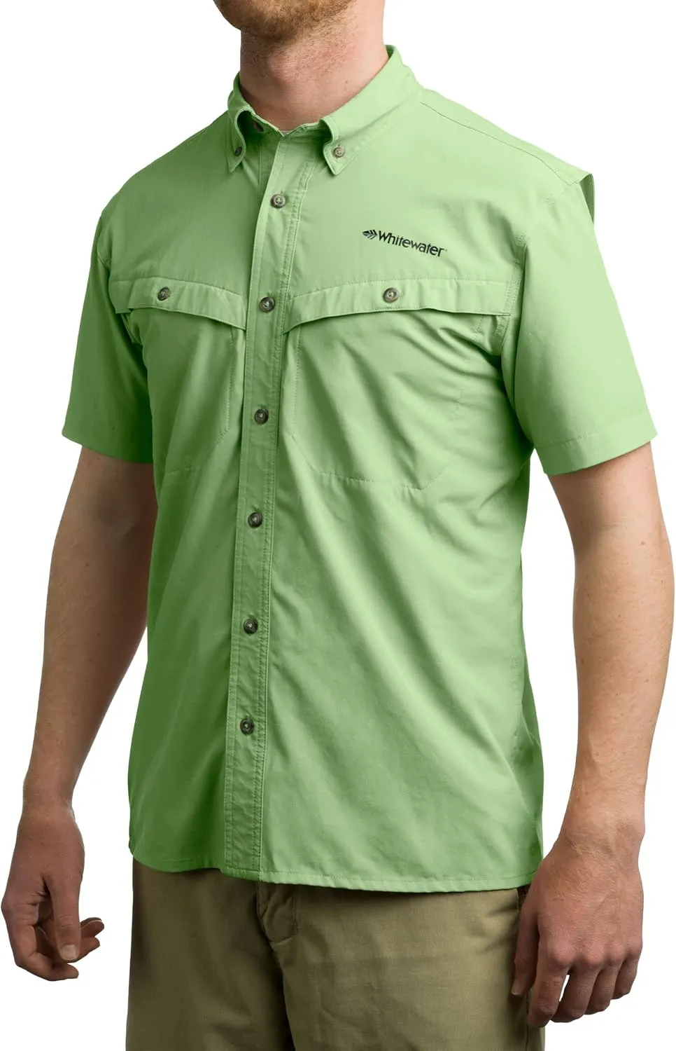 Whitewater Lightweight Moisture Wicking Short Sleeve Fishing Shirt with UPF 50