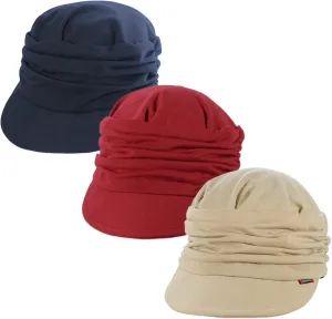 Women Newsboy Soft Cotton Cabbie Cap Beret Hats Baseball Cap Painter Visor Hats
