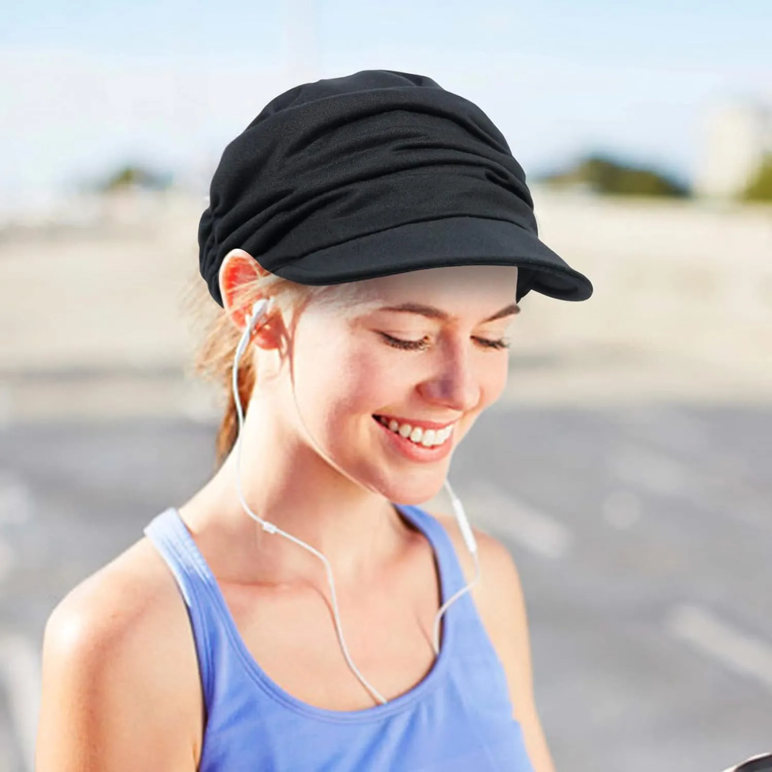 Women Newsboy Soft Cotton Cabbie Cap Beret Hats Baseball Cap Painter Visor Hats
