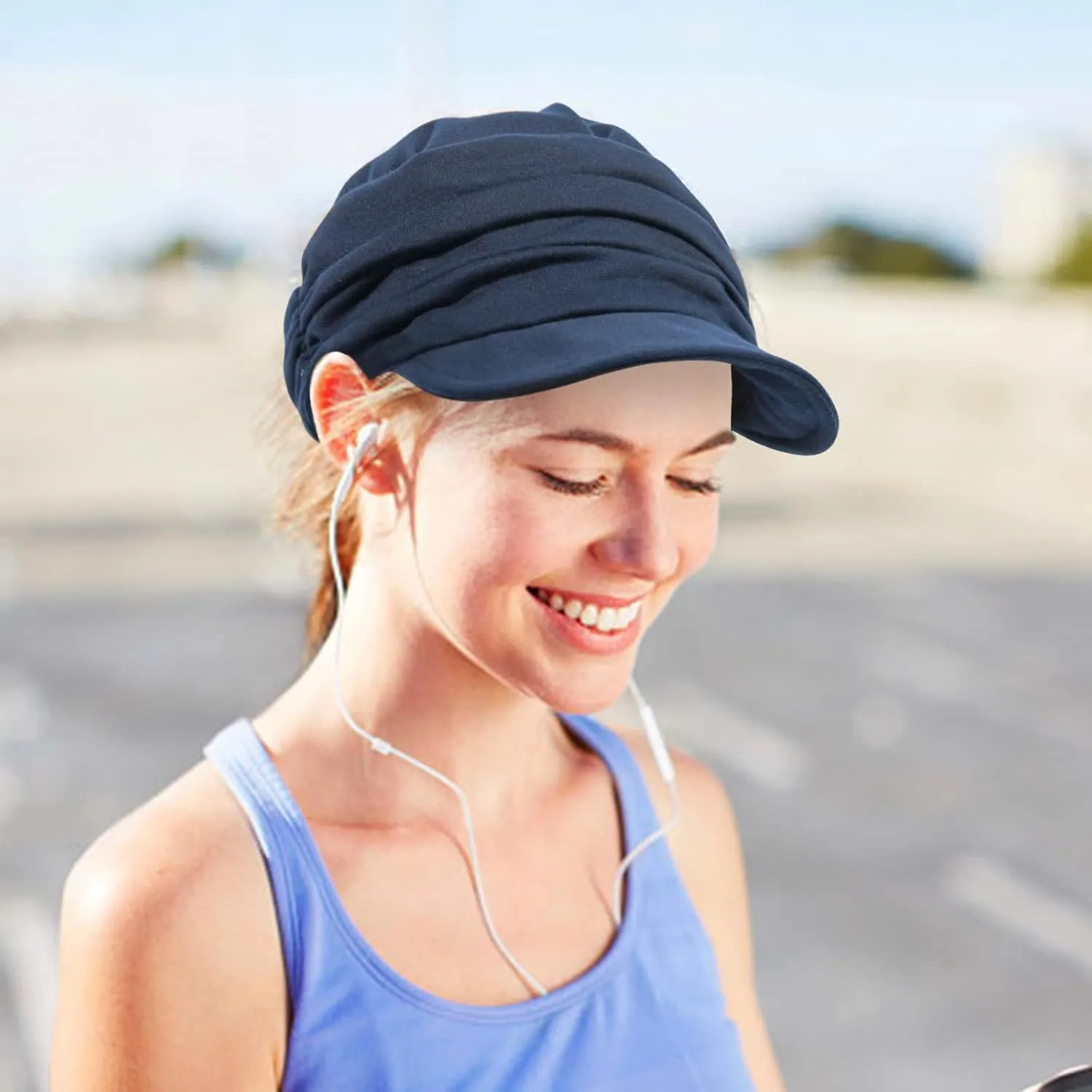 Women Newsboy Soft Cotton Cabbie Cap Beret Hats Baseball Cap Painter Visor Hats