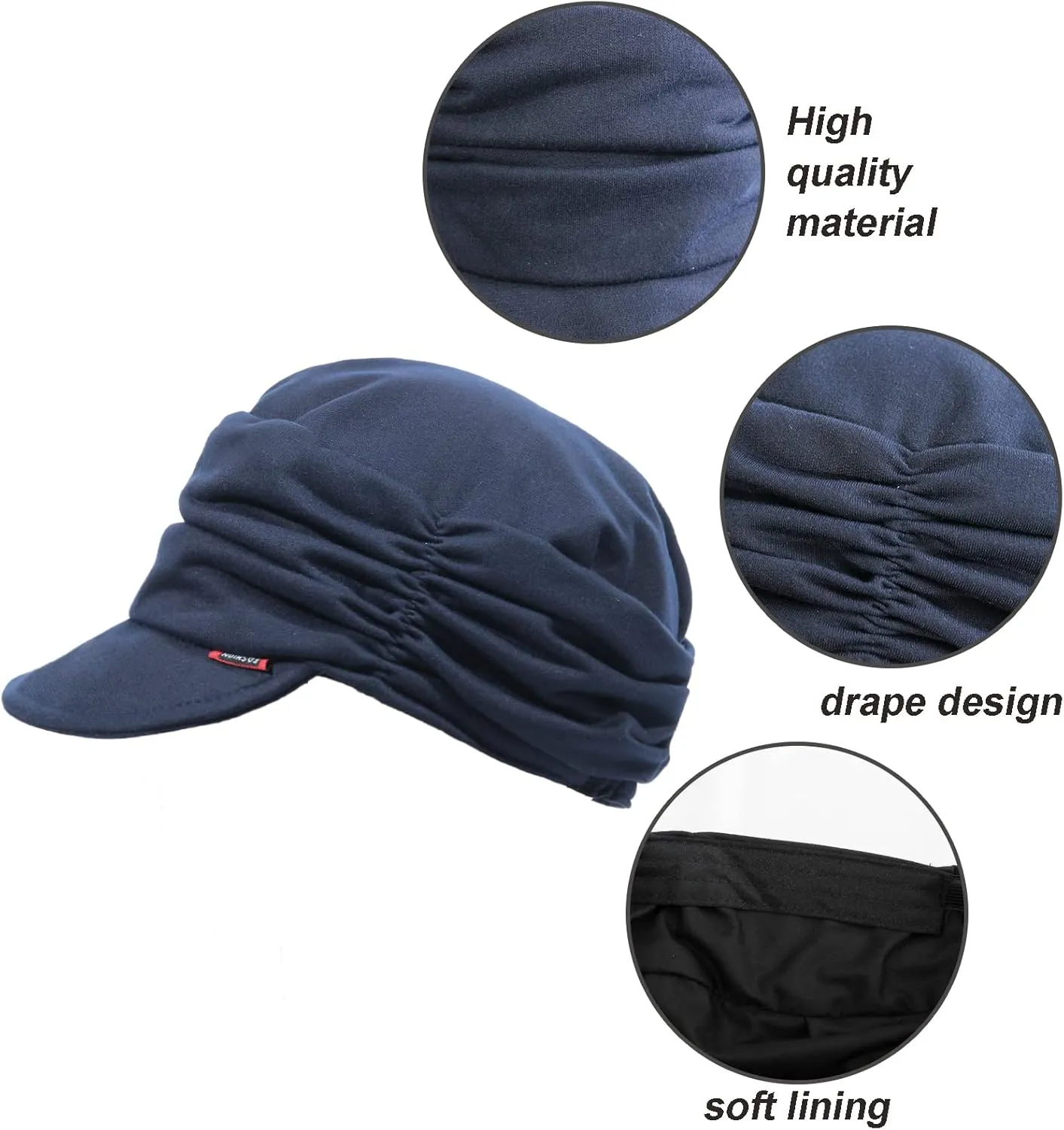 Women Newsboy Soft Cotton Cabbie Cap Beret Hats Baseball Cap Painter Visor Hats