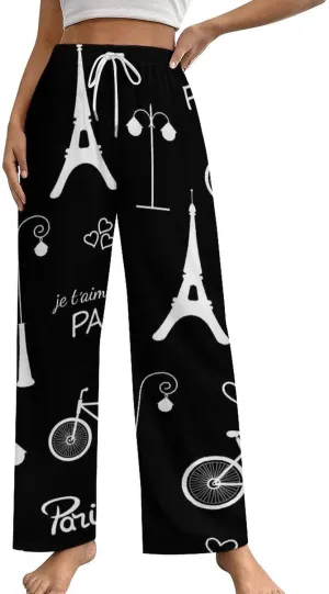 Women Pajama Pants Trouser Lounge Pants Sleepwear with Pockets (S-5XL)