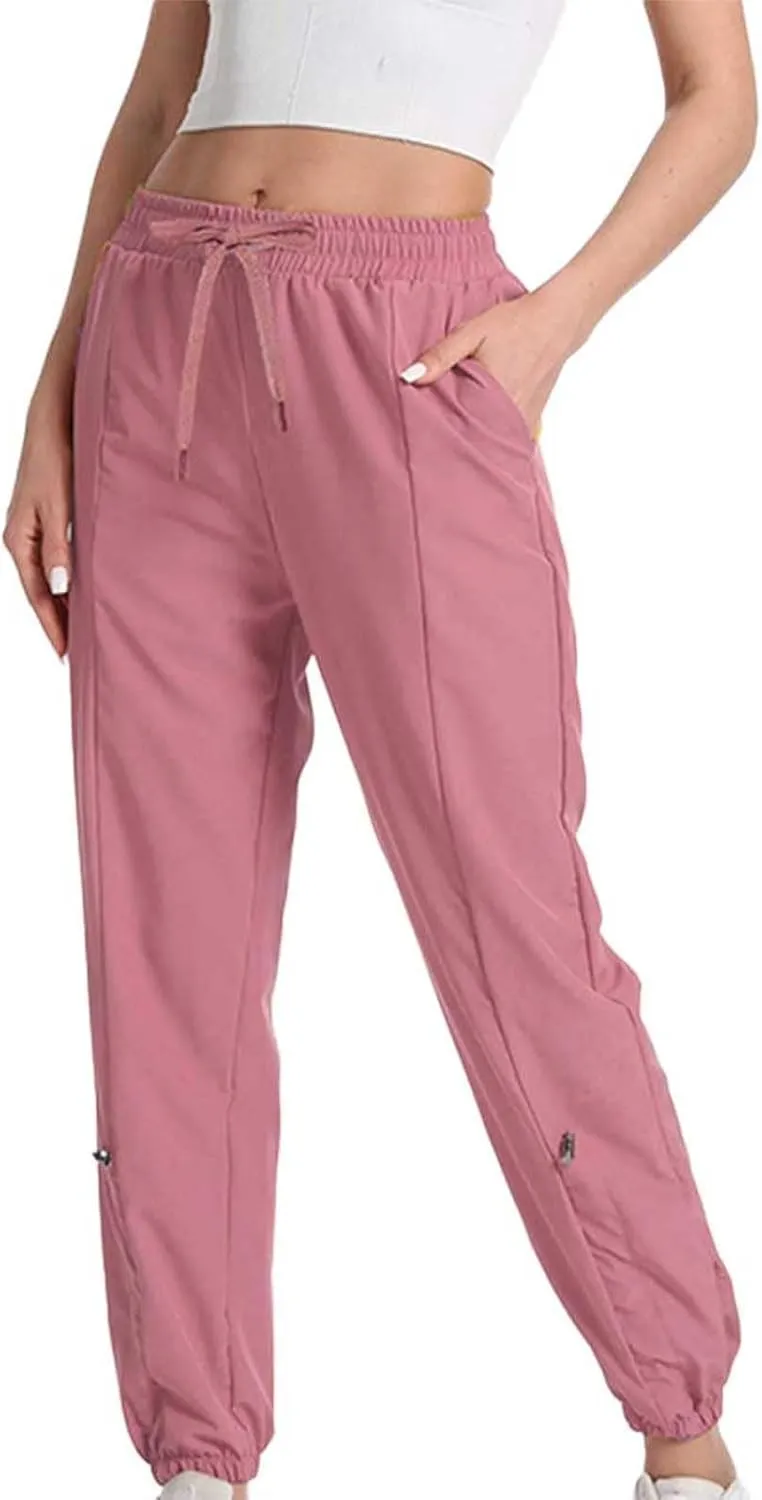 Women Sweatpants Joggers Long High Waisted Y2k Baggy Pants Trendy Lounge Athletic Bottom Trouser with Pockets
