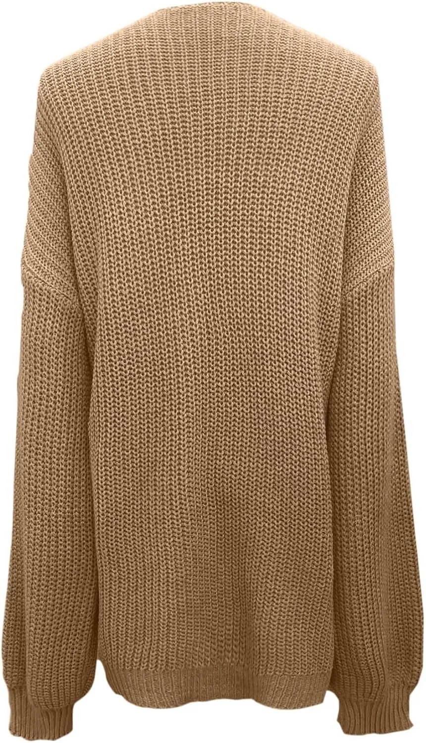 Womens Cardigan Sweater Business Casual Chunky Knit Sweater Jacket Loungewear Baggy Long Sleeve Open Front Cardigan