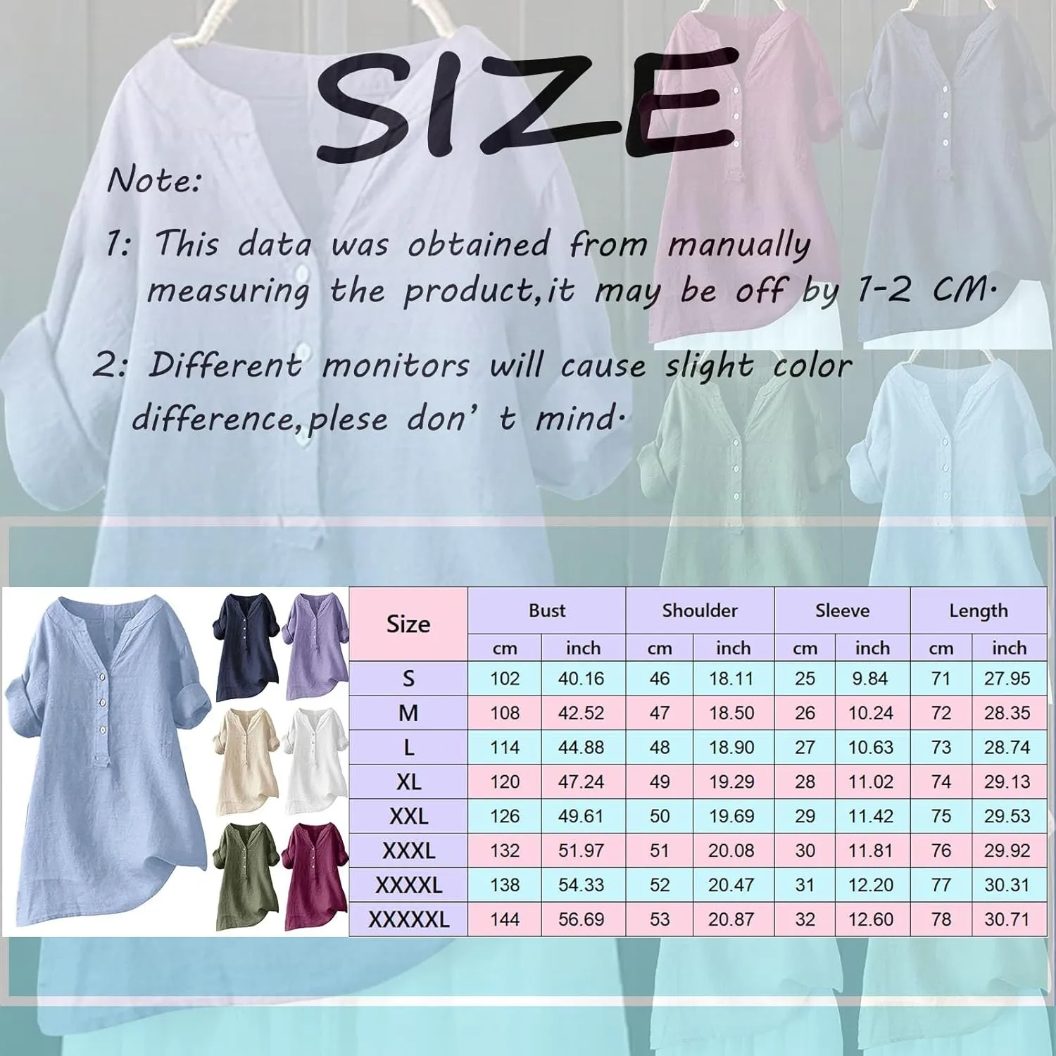 Womens Collared Button Down Shirt V Neck Short Sleeve Linen Summer Casual Work Blouse Top Loose Fit Tee Top