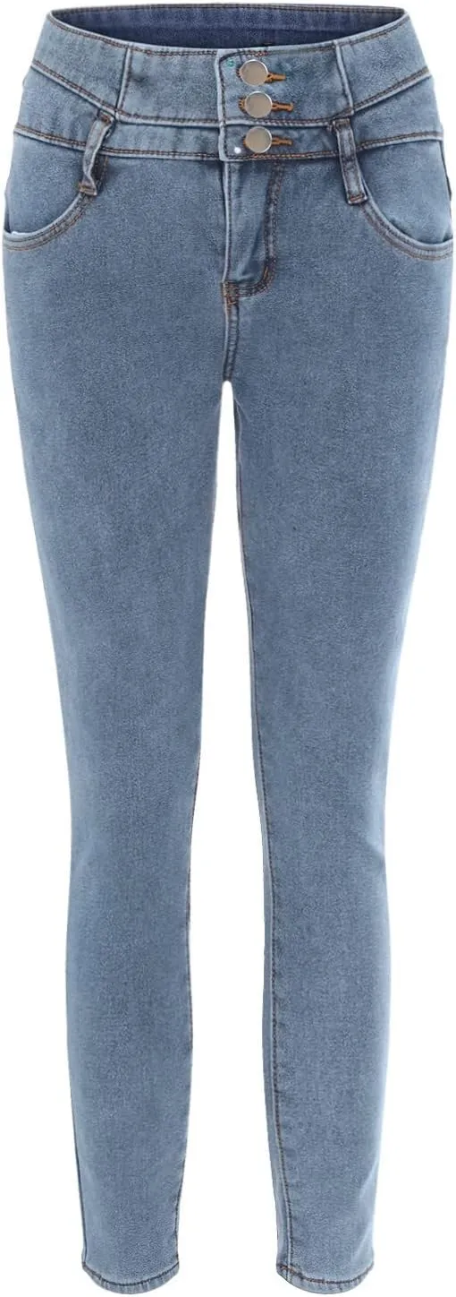 Womens Flare Jeans High Waisted Wide Leg Baggy Jeans Stretch Denim Pants Distressed Boyfriend Denim Jeans