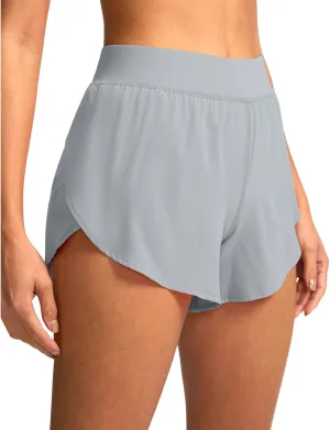 Women's High-Waisted Athletic Shorts Soft Stretchy Moisture-Wicking Quick-Drying Wear Exercise Gym Workout Yoga Short