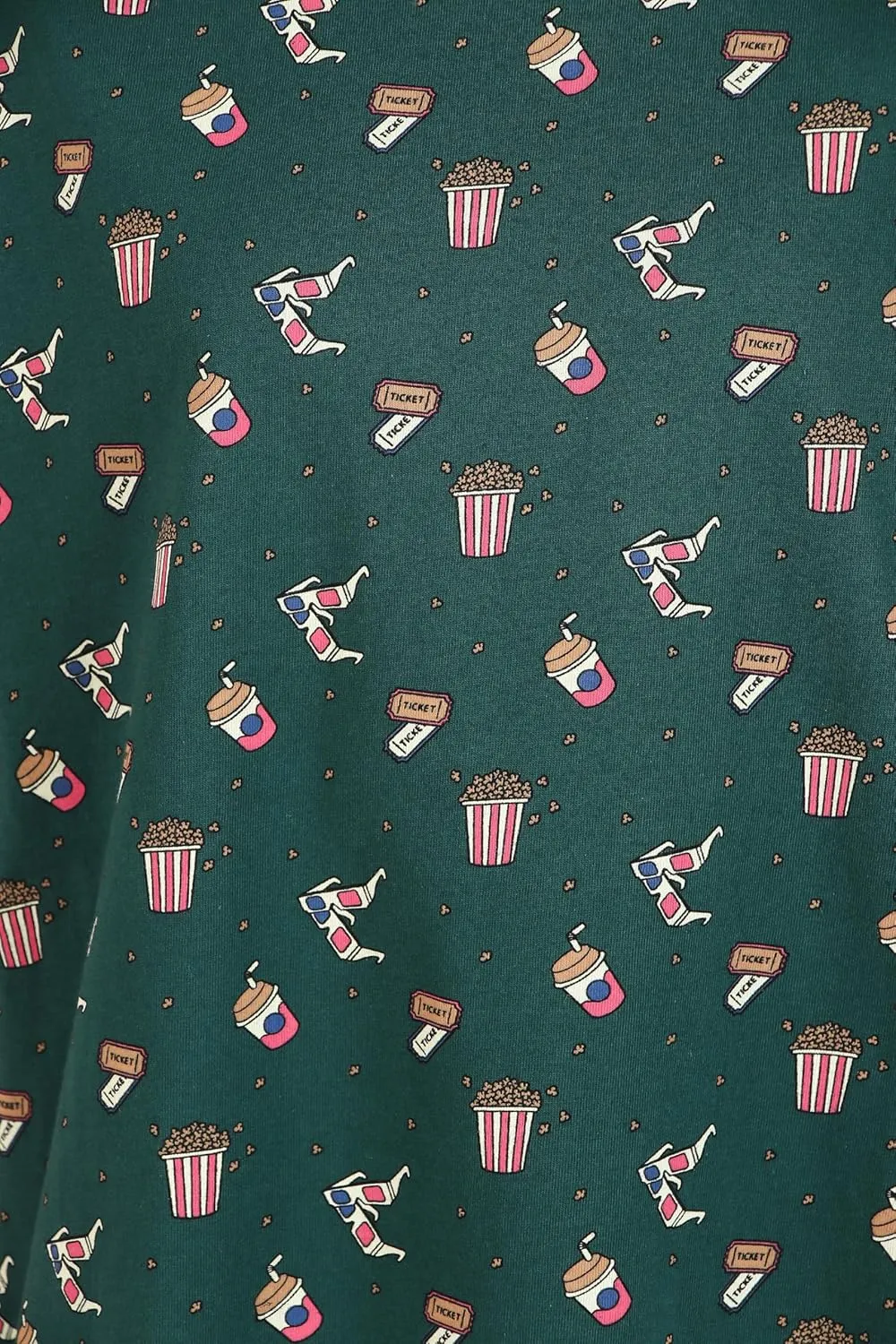 Women's Oversized Fit Soft Cotton Jersey All Over Printed Casual T-Shirts in 180 GSM Fabric