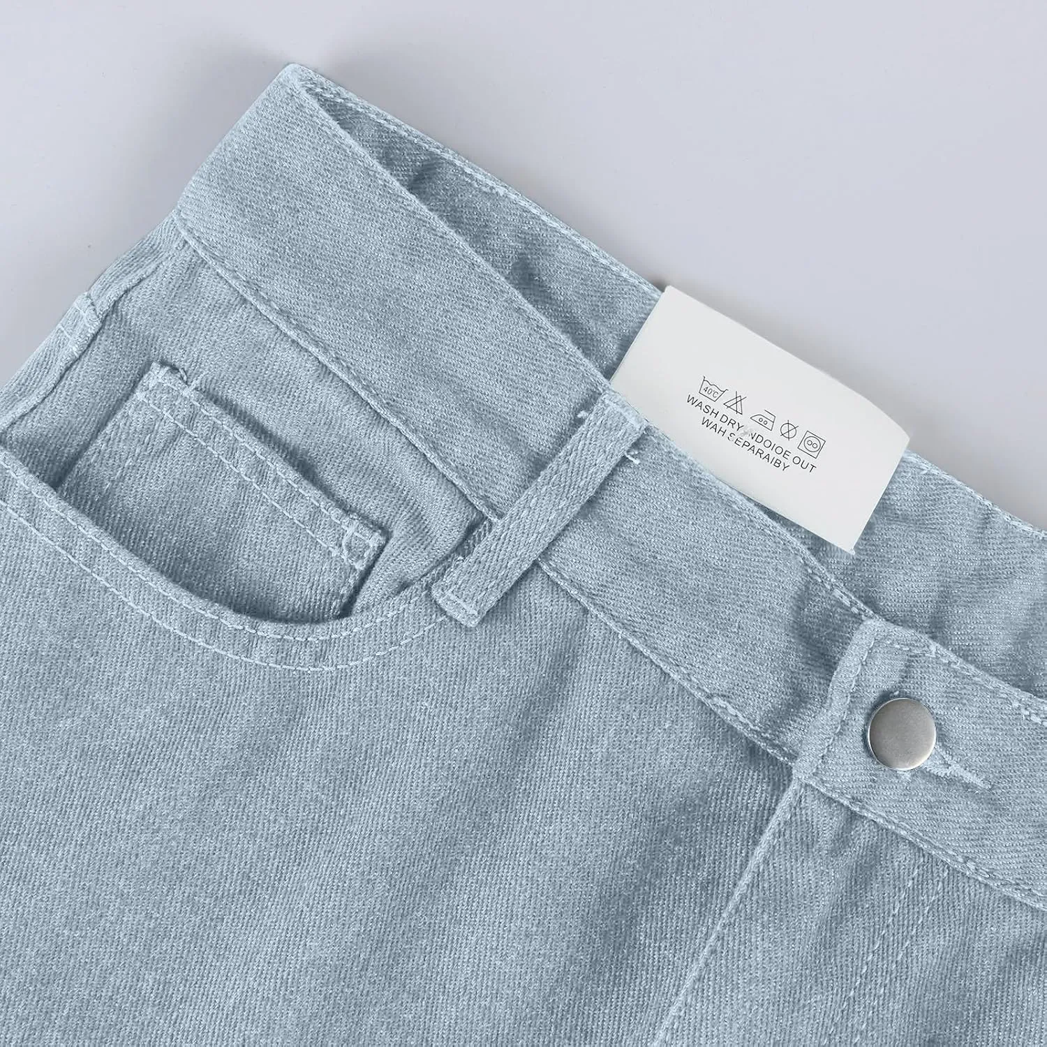 Womens Sweatpants Jeans Boyfriend High Waited Baggy Wide Leg Denim Jeans Y2K Streetwear Loose Fit Pants with Pocket
