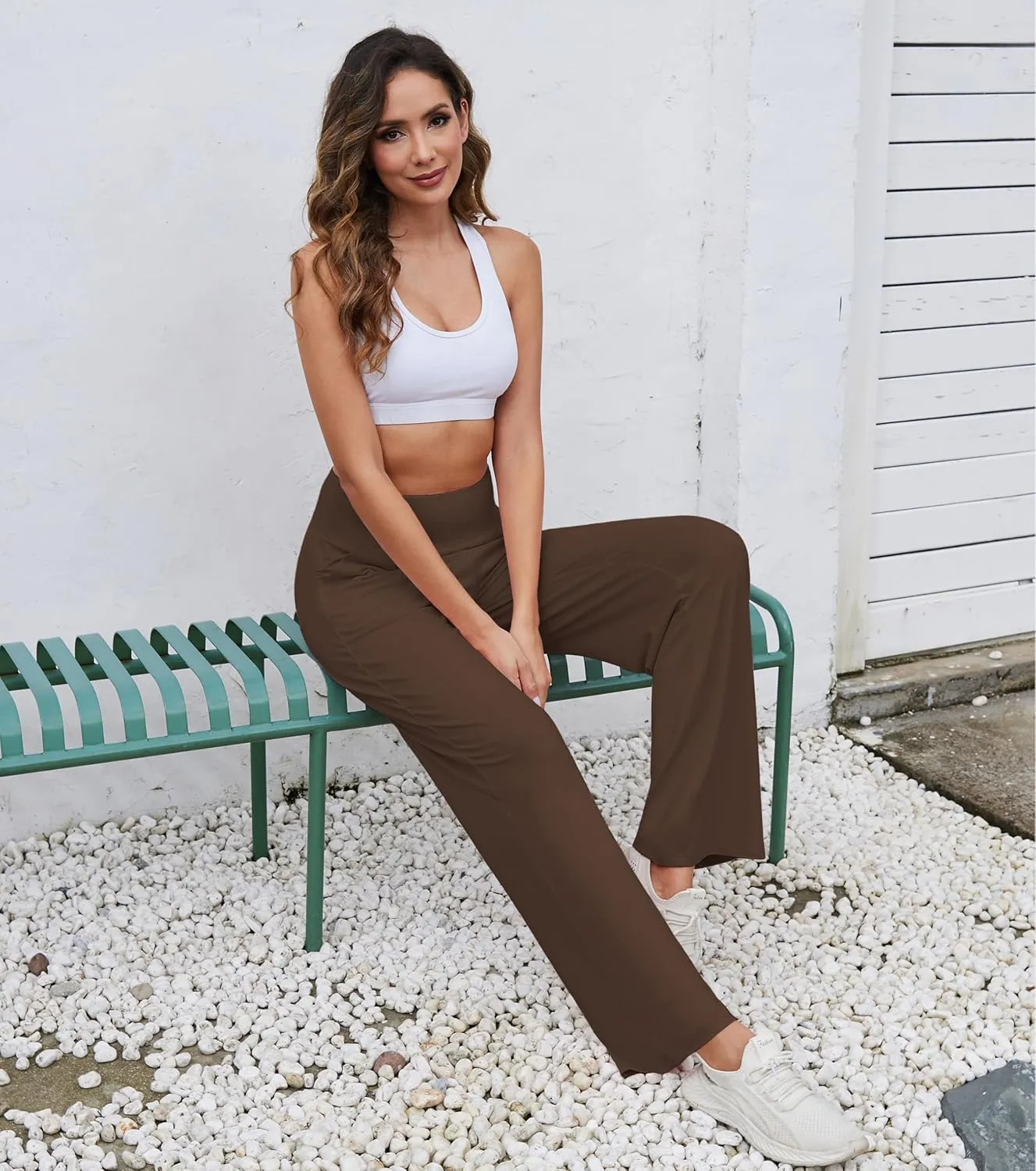 Womens Wide Leg Lounge Pants Loose Fit High Waisted Yoga Sweatpants for Women Comfy Pajamas with Pockets