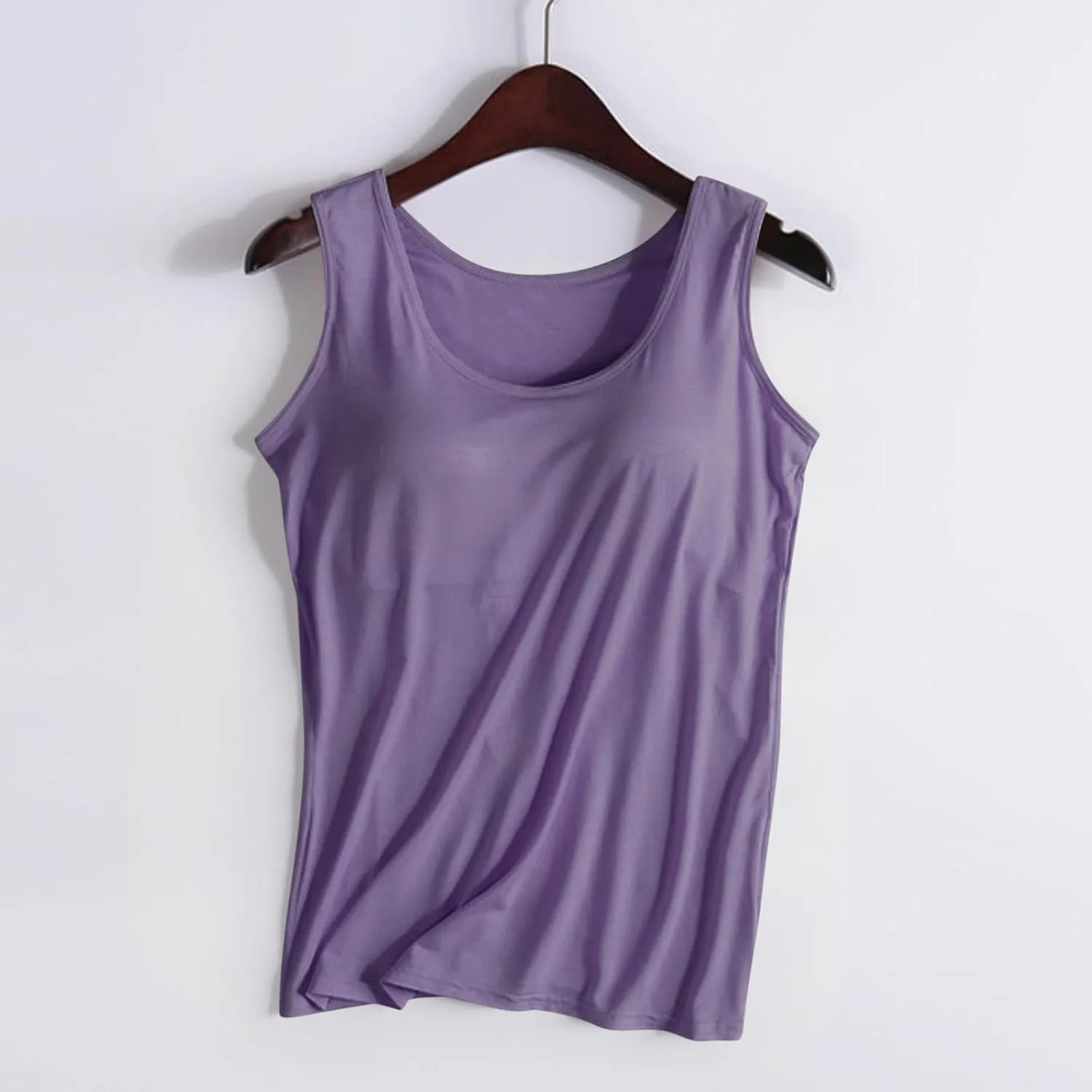 Workout Tank Tops for Women with Built in Bras Padded Shirts Summer Yoga Tees Loose Fit Running Athletic Blouse Going Out Top
