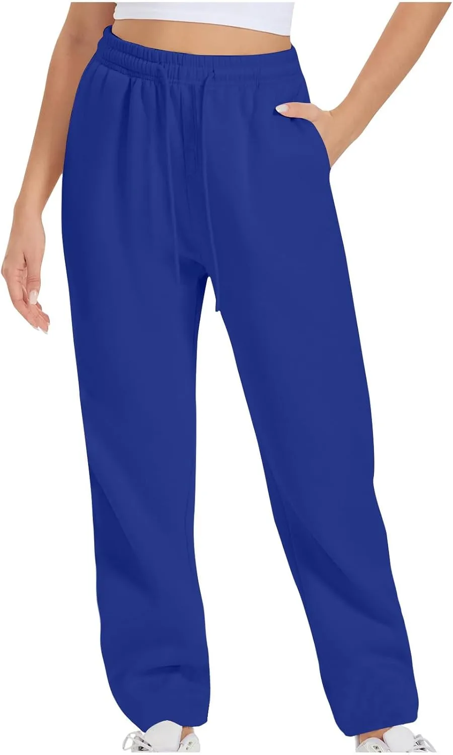 Xiaojmake Active Sweatpants for Women Casual High Waisted Straight Sport Joggers Cozy Loungewear Workout Baggy Lounge Trouser