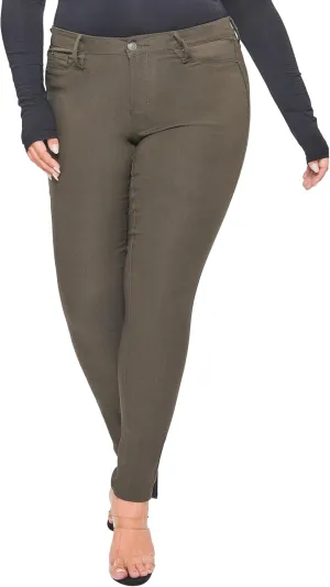 YMI Women's Hyperstretch Skinny Work Casual Mid-Rise Pants-P748931am