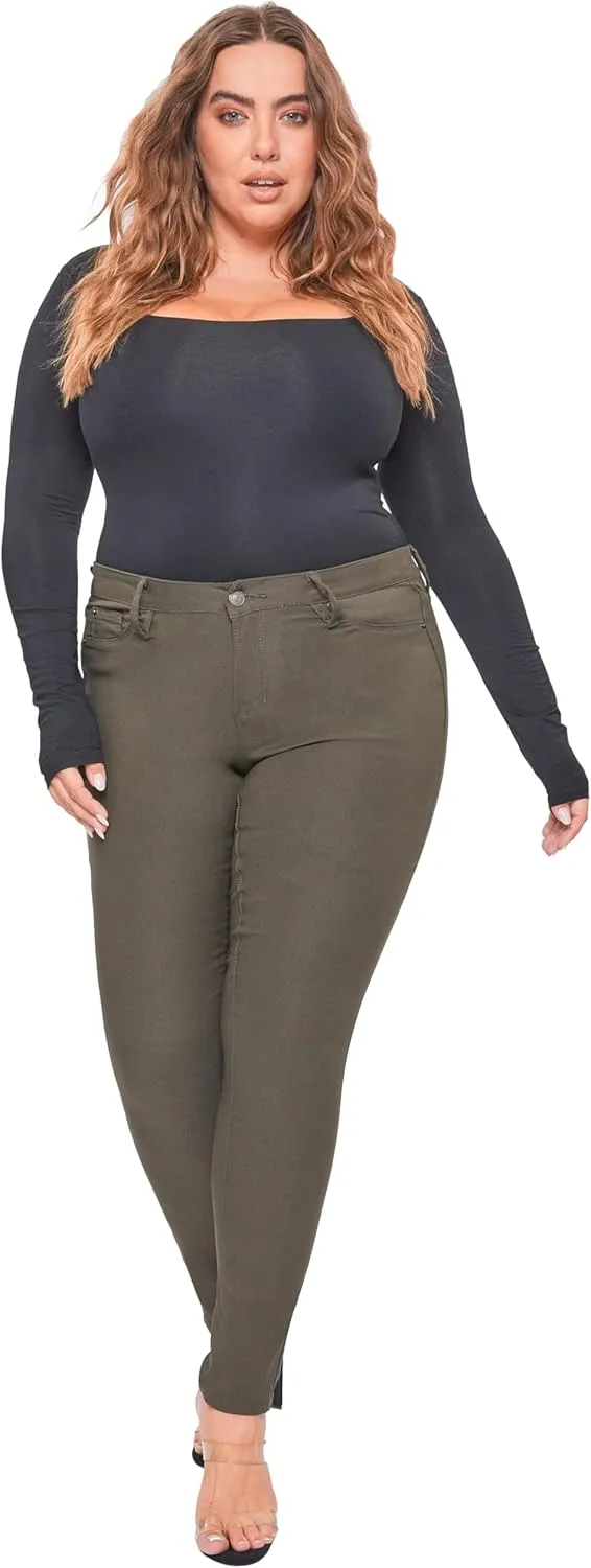 YMI Women's Hyperstretch Skinny Work Casual Mid-Rise Pants-P748931am