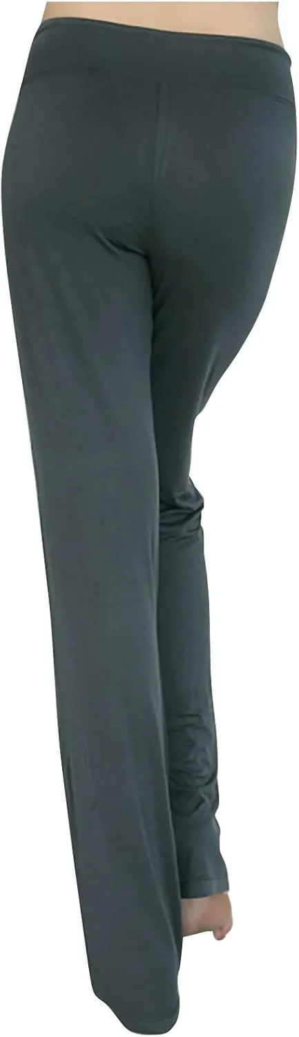Yoga Pants Women Drawstring Elastic High Waist Wide Leg Modal Pants Comfy Casual Loungewear Pajama Pants